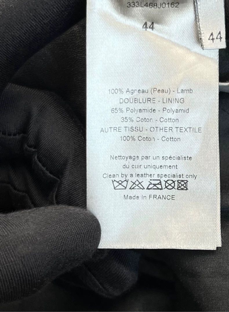 Dior Dior Black Lambskin Baseball Jacket-yf Size US M / EU 48-50 / 2 - 5 Thumbnail