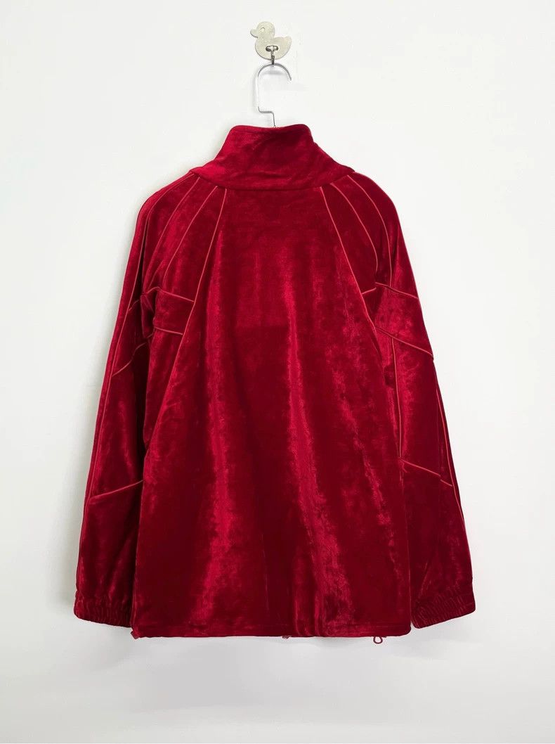Alexander Wang Alexander Wang Red Velvet Logo Zip Jacket-yf Size US XXS / EU 40 - 2 Thumbnail
