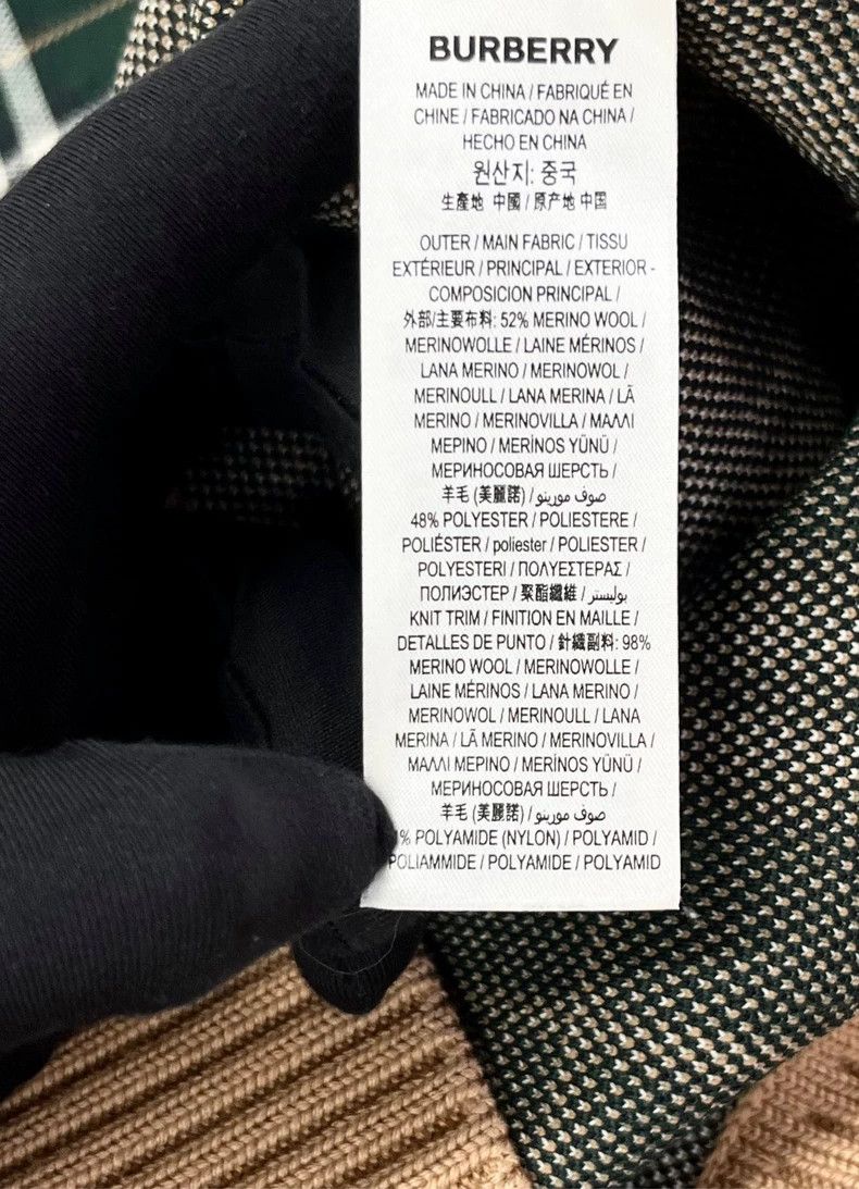 Burberry Burberry Color-Blocked Plaid Wool Sweater-yf Size US S / EU 44-46 / 1 - 4 Thumbnail