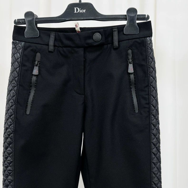 Moncler Moncler Black Casual Pants with Logo-yf Size US 40 / EU 56 - 3 Thumbnail