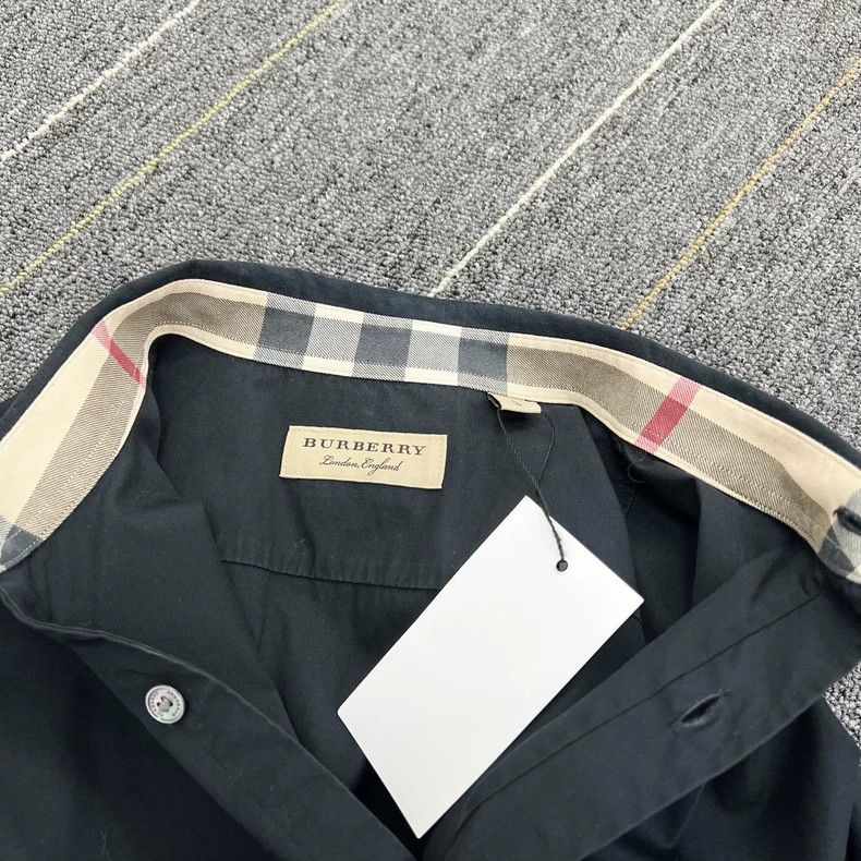 Burberry Burberry Embroidered Shirt with Check Cuffs-yf Size US L / EU 52-54 / 3 - 6 Thumbnail
