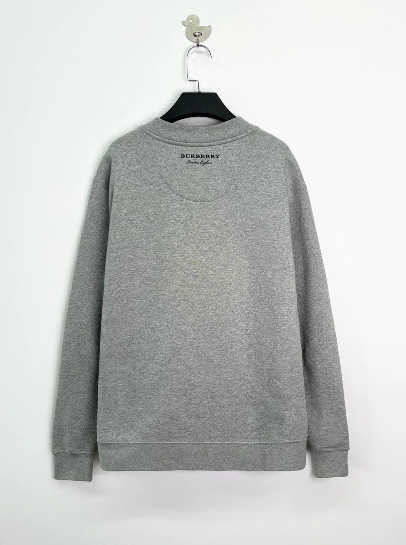 Burberry Burberry Gray Striped Embroidered Sweatshirt-yf Size US S / EU 44-46 / 1 - 2 Thumbnail