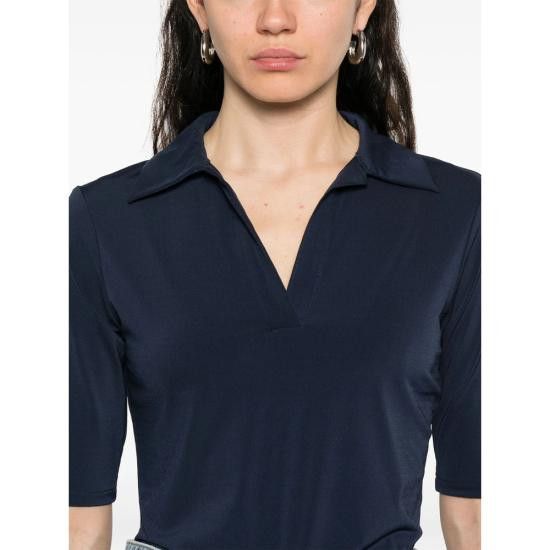 Calvin Klein CALVIN KLEIN Women Polo Shirts LV044C221G DKSAP BLUE Size M / US 6-8 / IT 42-44 - 2 Thumbnail