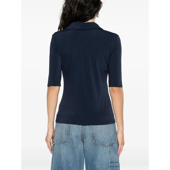 Calvin Klein CALVIN KLEIN Women Polo Shirts LV044C221G DKSAP BLUE Size M / US 6-8 / IT 42-44 - 5 Thumbnail