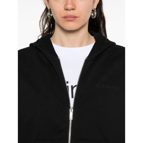 Calvin Klein CALVIN KLEIN Women Hoodies LV044C211G BLACK Size L / US 10 / IT 46 - 4 Thumbnail