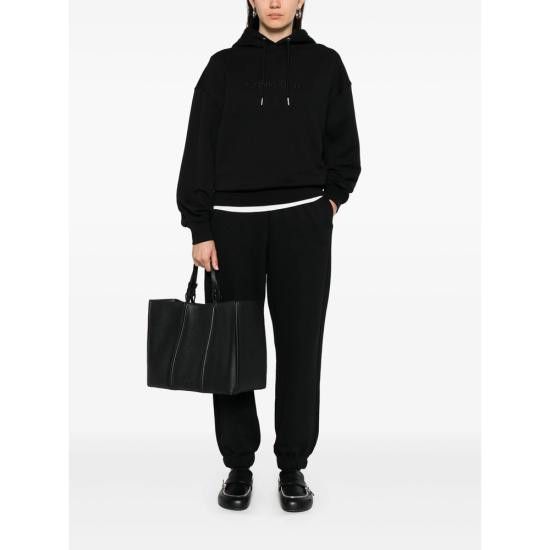 Calvin Klein CALVIN KLEIN Women Hoodies LV044C210G BLACK Size M / US 6-8 / IT 42-44 - 5 Thumbnail
