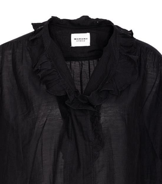 Isabel Marant Etoile ISABEL MARANT ETOILE Women Shirts HT0001FC B3J04E01BK Black Size M / US 6-8 / IT 42-44 - 4 Thumbnail