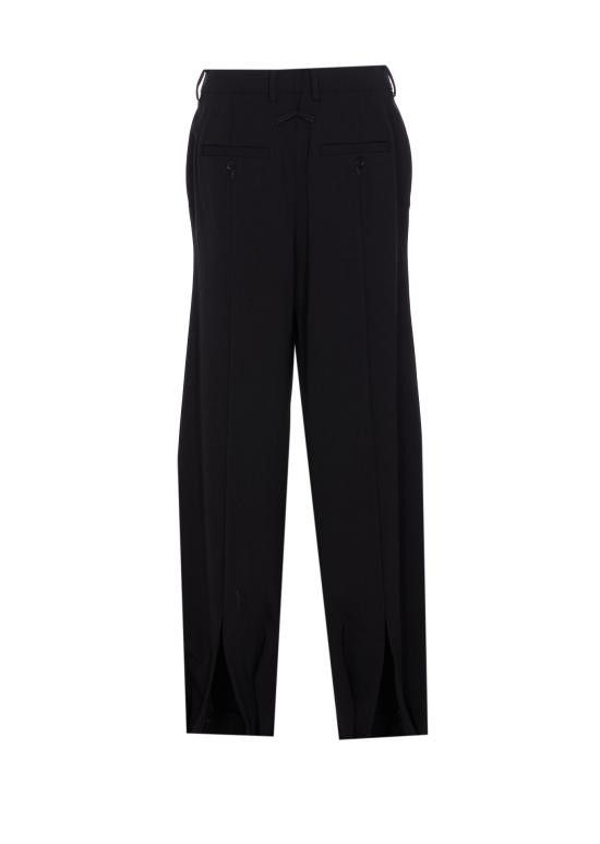 Jean Paul Gaultier JEAN PAUL GAULTIER Women Straight Pants TR003 W00200 Black Size 26" / US 2 / IT 38 - 2 Thumbnail