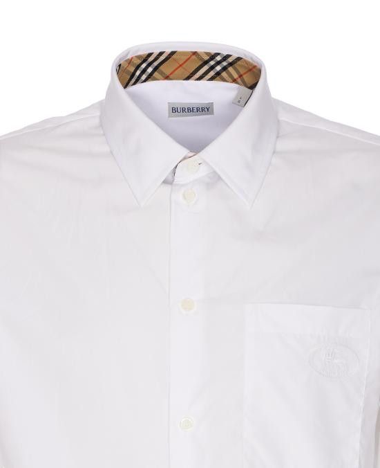 Burberry BURBERRY Men Long Tops 8113135 A1464 White Size US S / EU 44-46 / 1 - 4 Thumbnail