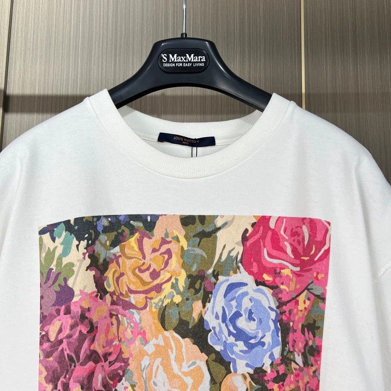 Louis Vuitton Louis Vuitton Floral Print Short Sleeve Shirt-yf Size US M / EU 48-50 / 2 - 3 Thumbnail