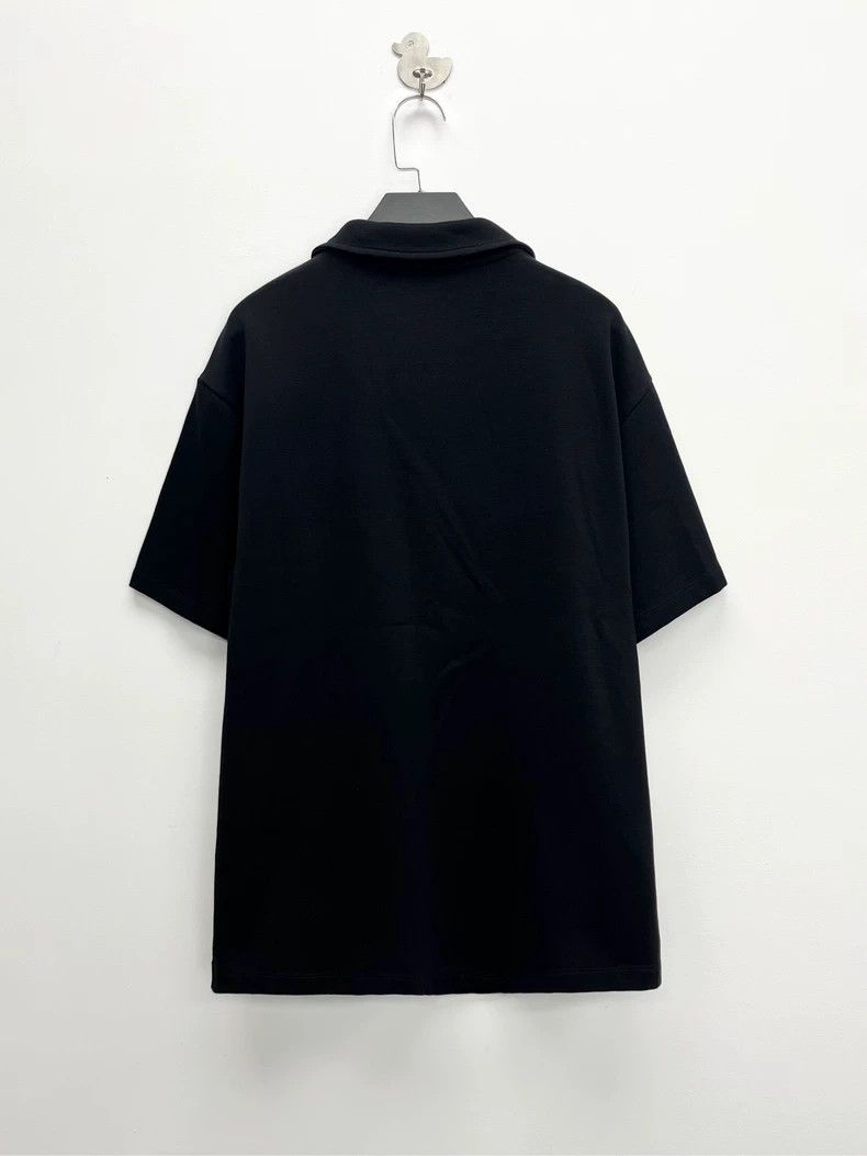 Louis Vuitton Louis Vuitton Black Short Sleeve Half Zip Shirt-yf Size US XL / EU 56 / 4 - 2 Thumbnail
