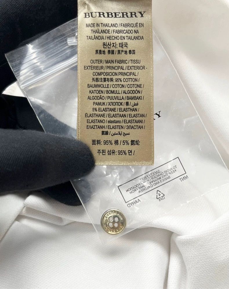 Burberry Burberry Long Sleeve Polo with Knight Logo-yf Size US L / EU 52-54 / 3 - 3 Thumbnail