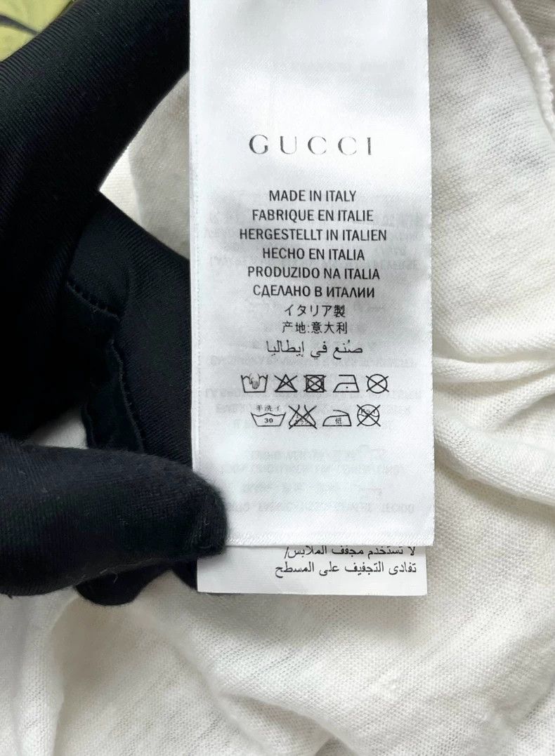 Gucci Gucci White Short Sleeve T-Shirt with Embroidery-yf Size US L / EU 52-54 / 3 - 4 Thumbnail