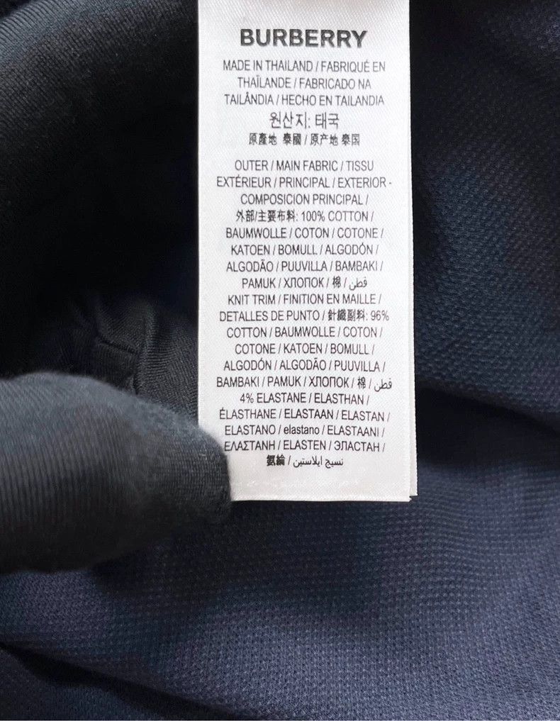 Burberry Burberry New Dark Blue Short Sleeve Polo-yf Size US L / EU 52-54 / 3 - 4 Thumbnail