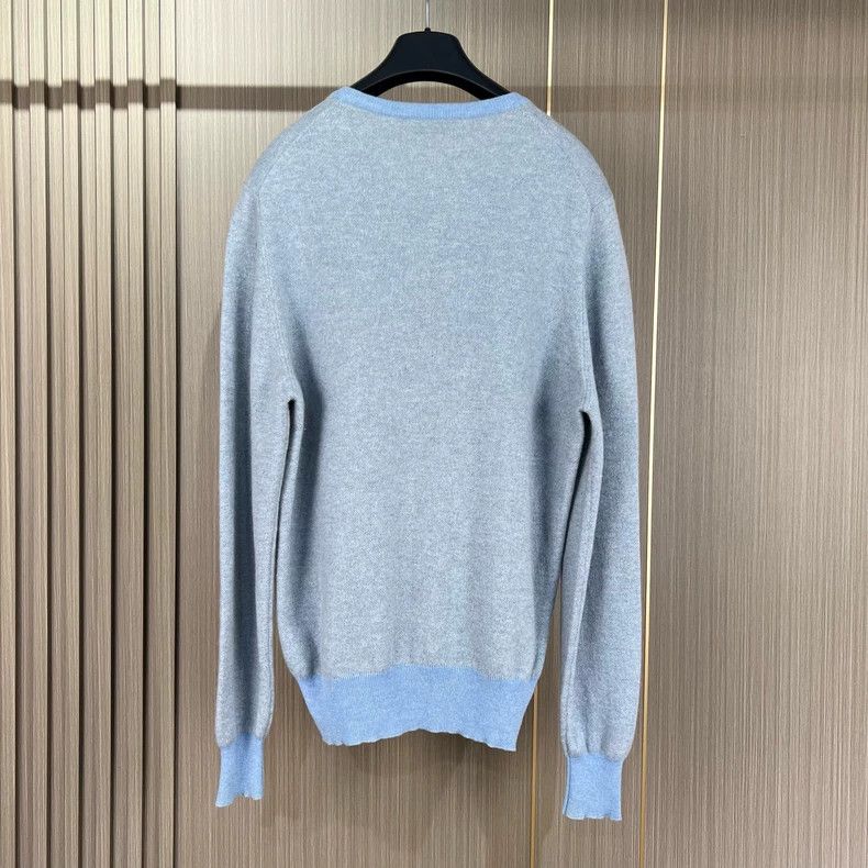 Ermenegildo Zegna Zegna Cashmere Knitwear in Misty Blue-yf Size US XS / EU 42 / 0 - 2 Thumbnail