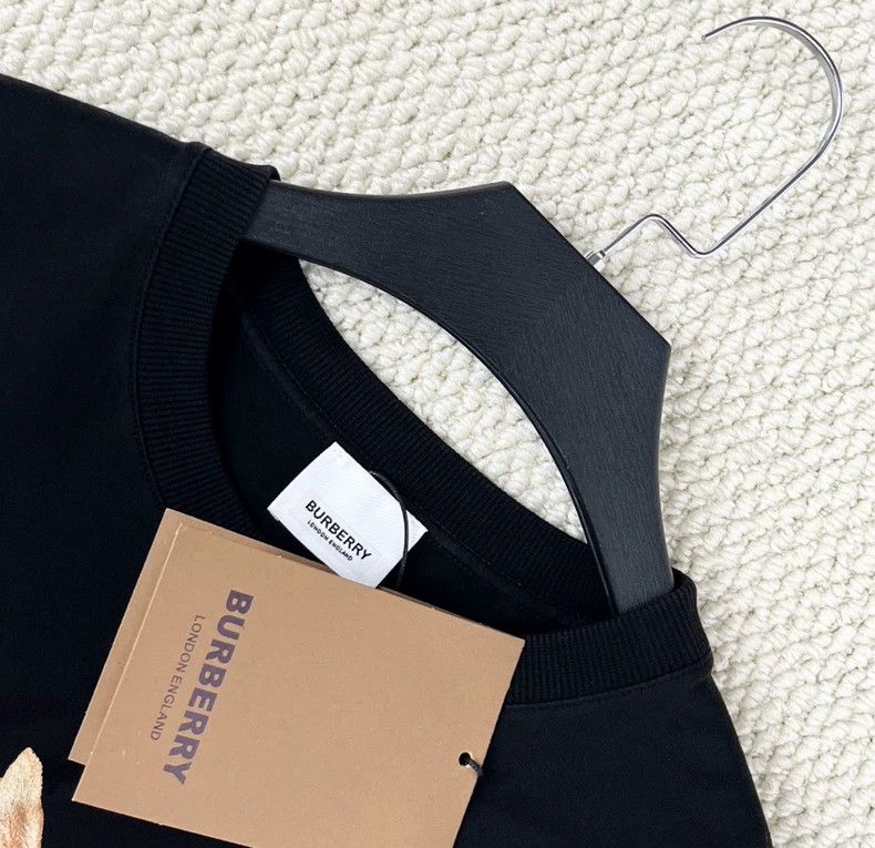 Burberry Burberry Black Short Sleeve Deer Logo T-Shirt-yf Size US M / EU 48-50 / 2 - 3 Thumbnail