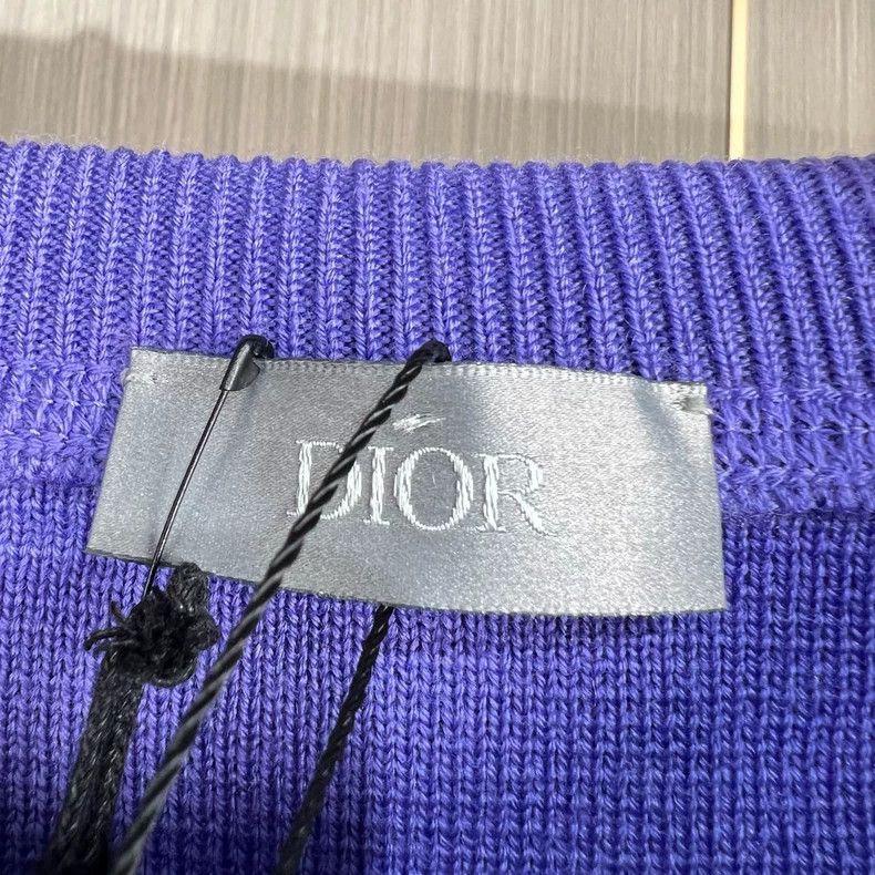 Dior Dior Reflective Knit Sweatshirt in Purple-yf Size US M / EU 48-50 / 2 - 5 Thumbnail