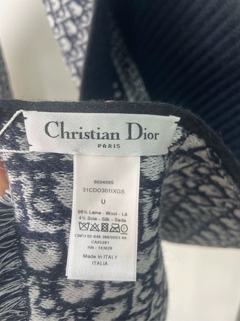 Dior Dior Reversible Scarf with Logo Design-yf Size ONE SIZE - 3 Thumbnail