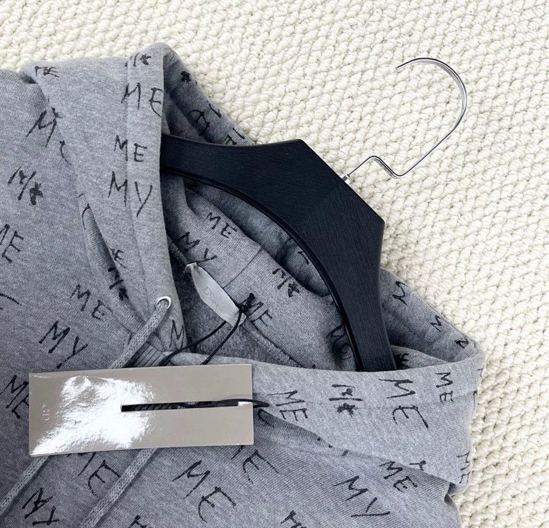 Dior Dior Gray Logo Hoodie-yf Size US S / EU 44-46 / 1 - 3 Thumbnail