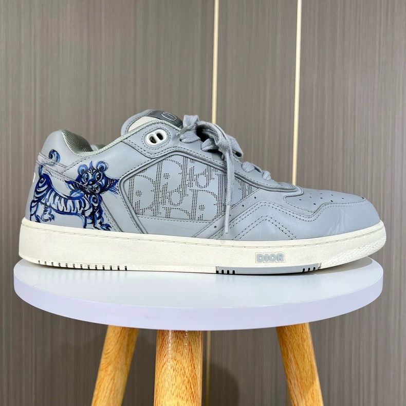Dior Dior B27 Series Gray White Tiger Sneakers-yf Size US 9.5 / EU 42-43 - 4 Thumbnail