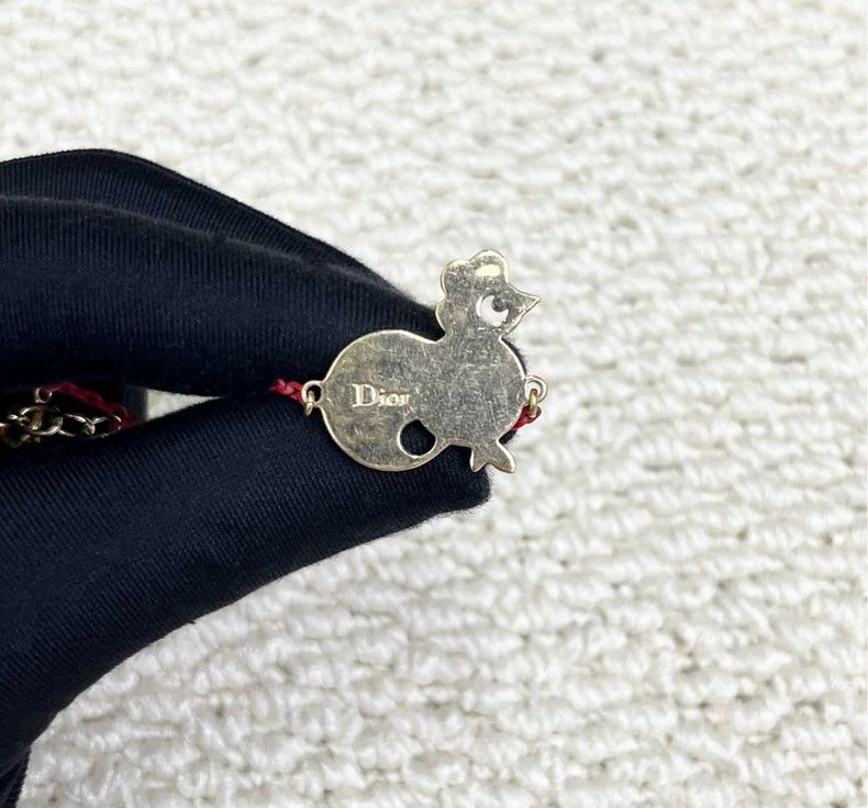 Dior Dior Limited Pearl Chicken Red Bracelet-yf Size ONE SIZE - 3 Thumbnail
