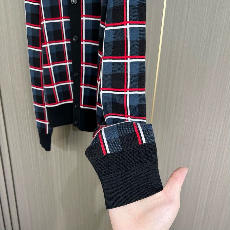 Louis Vuitton Louis Vuitton Logo Wool Cardigan in Plaid-yf Size US XS / EU 42 / 0 - 3 Thumbnail