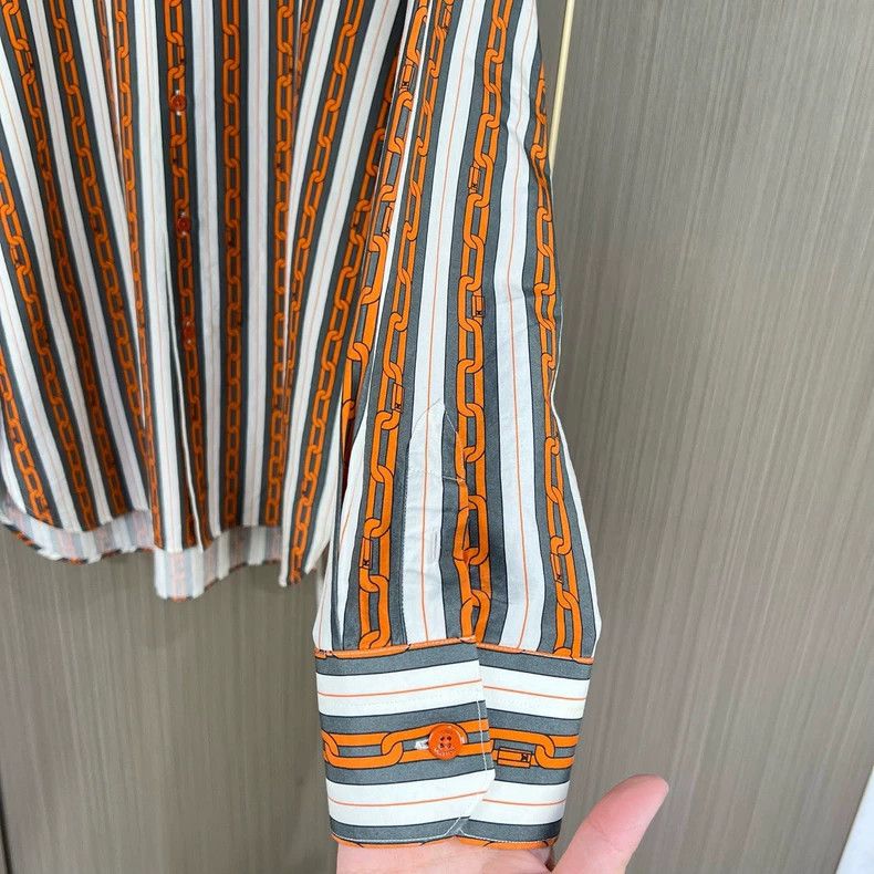 Louis Vuitton Louis Vuitton Chain Print Long Sleeve Shirt-yf Size US S / EU 44-46 / 1 - 4 Thumbnail
