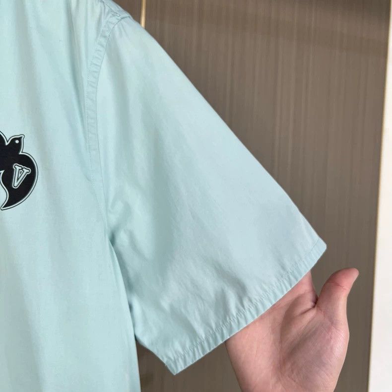 Louis Vuitton Louis Vuitton Mint Green Short Sleeve Shirt-yf Size US S / EU 44-46 / 1 - 4 Thumbnail