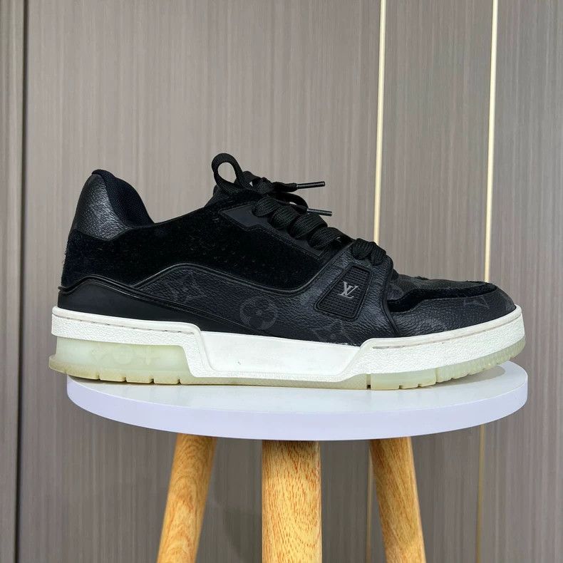 Louis Vuitton Louis Vuitton Black Monogram Trainer Sneakers-yf Size US 6.5 / EU 39-40 - 5 Thumbnail