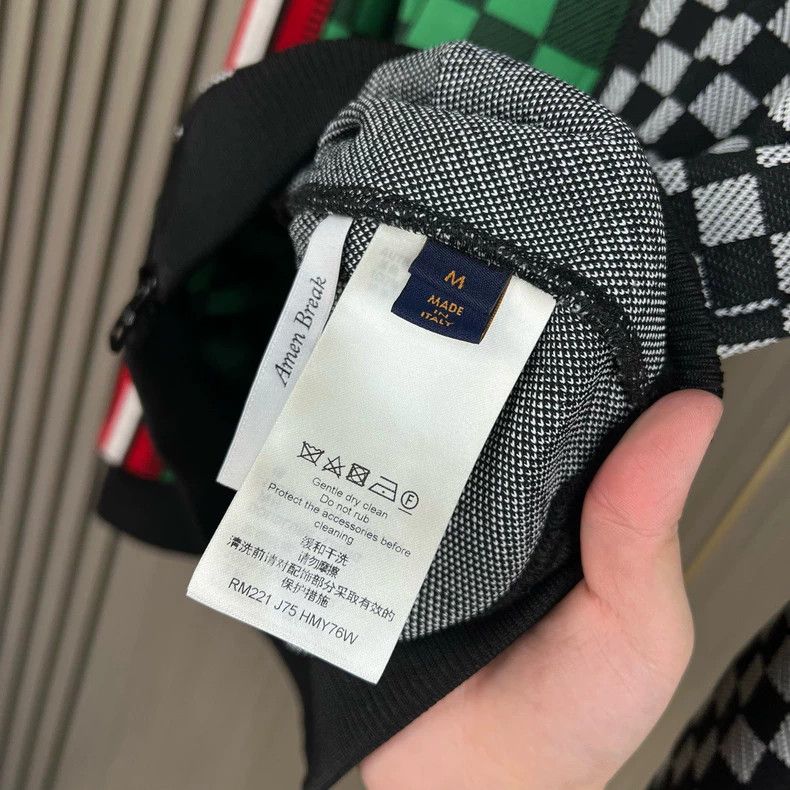 Louis Vuitton Louis Vuitton Checkerboard Knit Jacket-yf Size US M / EU 48-50 / 2 - 3 Thumbnail