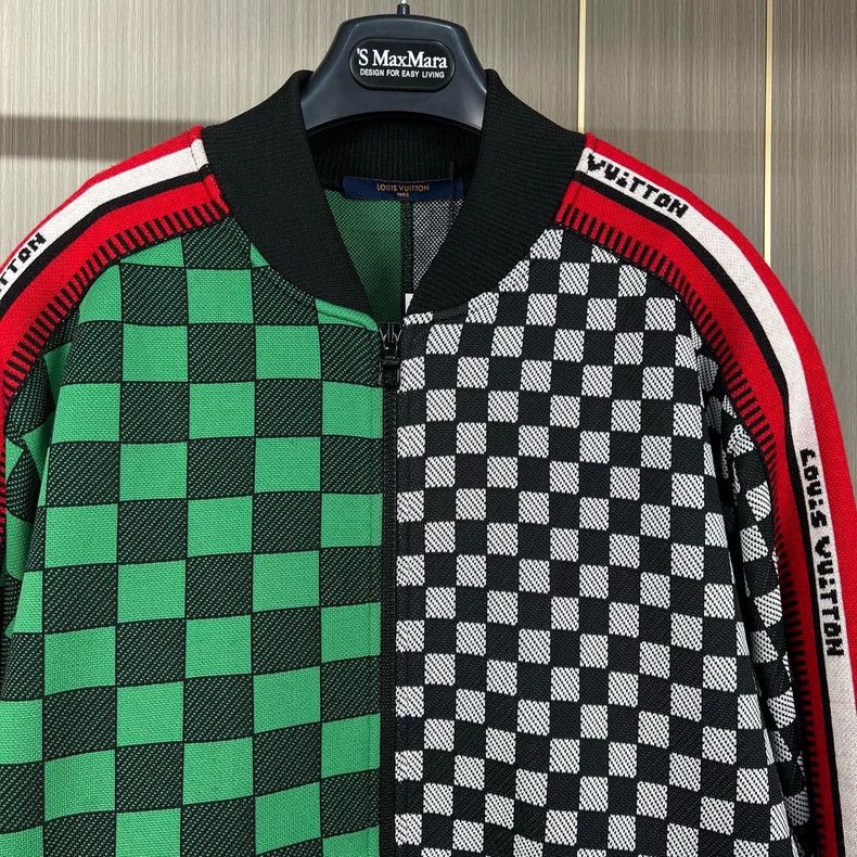 Louis Vuitton Louis Vuitton Checkerboard Knit Jacket-yf Size US M / EU 48-50 / 2 - 5 Thumbnail