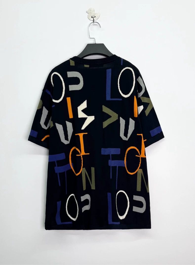 Louis Vuitton Louis Vuitton Colorful Knit Short Sleeve Shirt-yf Size US XL / EU 56 / 4 - 2 Thumbnail
