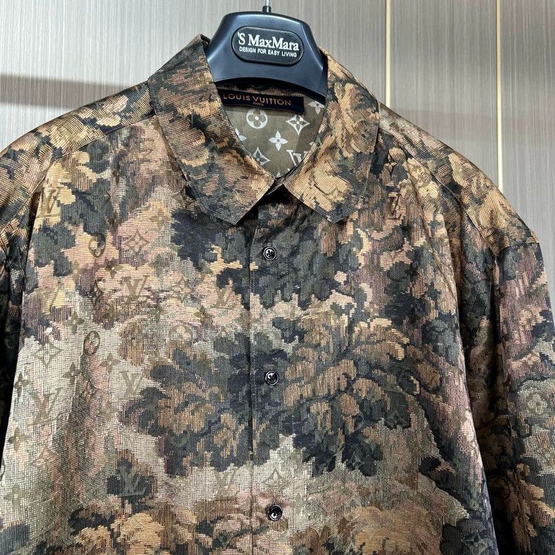 Louis Vuitton Louis Vuitton Printed Long Sleeve Shirt-yf Size US L / EU 52-54 / 3 - 3 Thumbnail