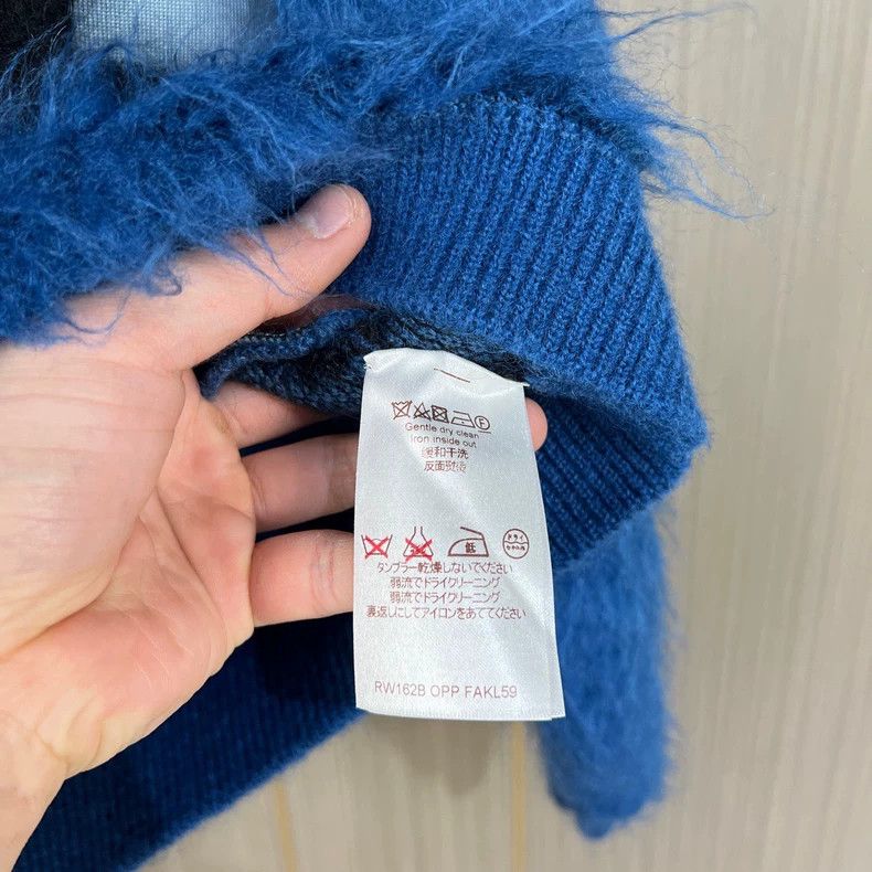 Louis Vuitton Louis Vuitton Blue Mohair Split Sweater-yf Size US M / EU 48-50 / 2 - 6 Thumbnail