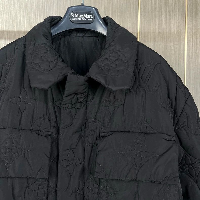 Louis Vuitton Louis Vuitton Black Quilted Cotton Jacket-yf Size US XXL / EU 58 / 5 - 3 Thumbnail
