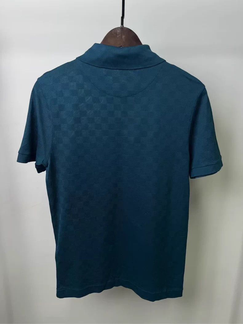 Louis Vuitton Louis Vuitton Blue Checkered Short Sleeve Polo-yf Size US XS / EU 42 / 0 - 2 Thumbnail