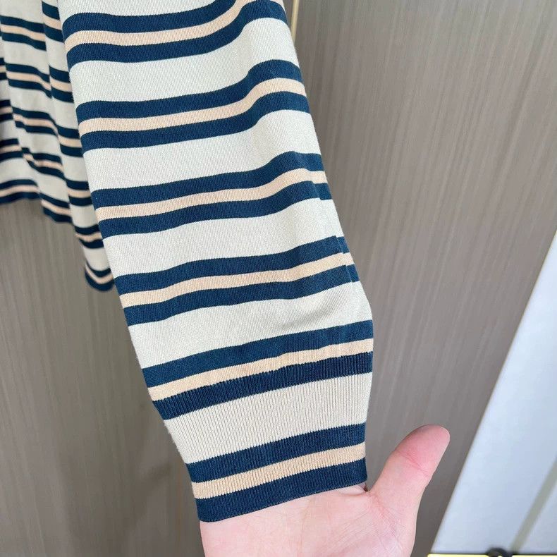 Louis Vuitton Louis Vuitton Striped Long Sleeve Knit Top-yf Size US XS / EU 42 / 0 - 4 Thumbnail