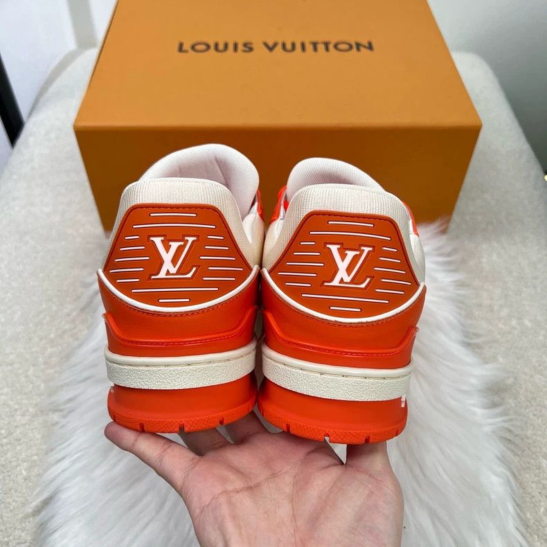 Louis Vuitton Louis Vuitton White Orange Trainer Sneakers-yf Size US 7 / EU 40 - 5 Thumbnail