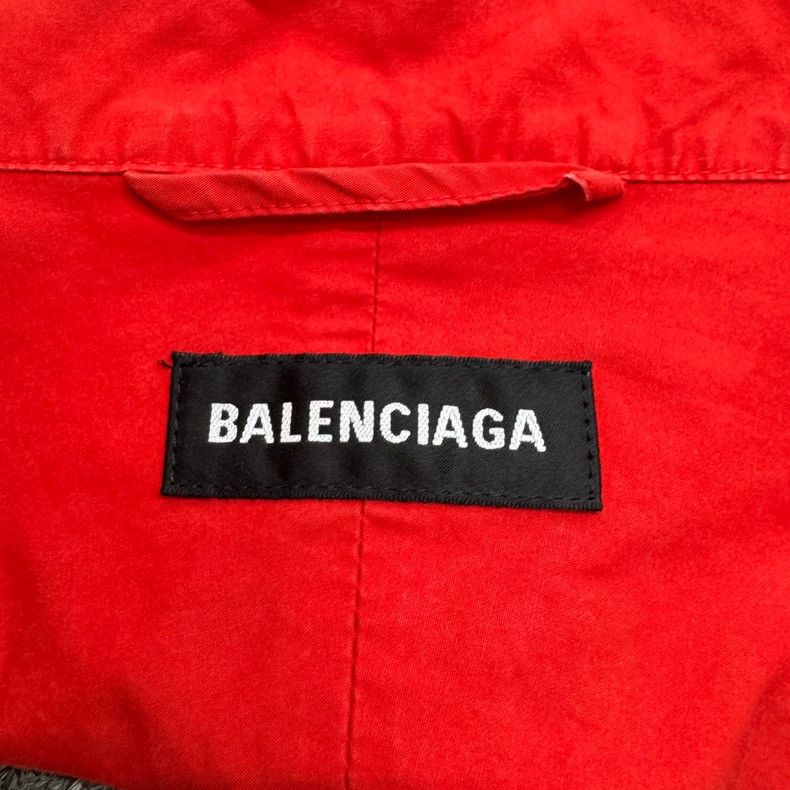 Balenciaga Balenciaga Red and White Windbreaker Jacket-yf Size US L / EU 52-54 / 3 - 2 Thumbnail