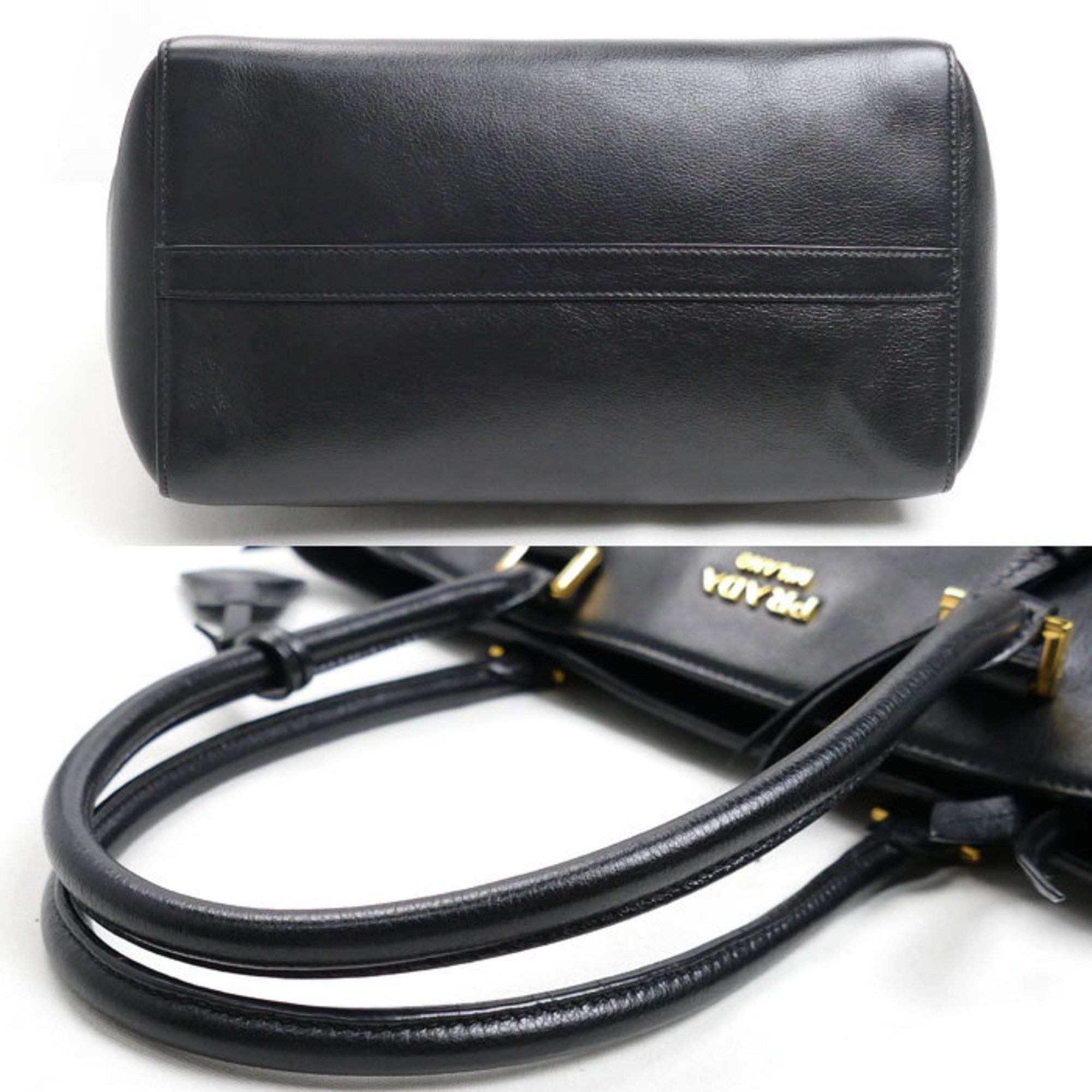 Prada Prada 2-Way Shoulder Bag Black 1BG227 Women's Size ONE SIZE - 3 Thumbnail