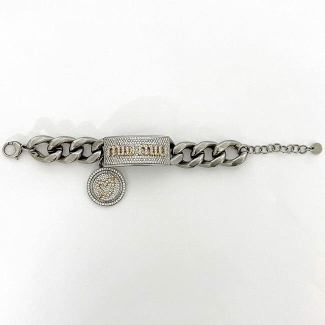 Miu Miu MIU MIU Bracelet Silver Metal Size ONE SIZE - 2 Thumbnail