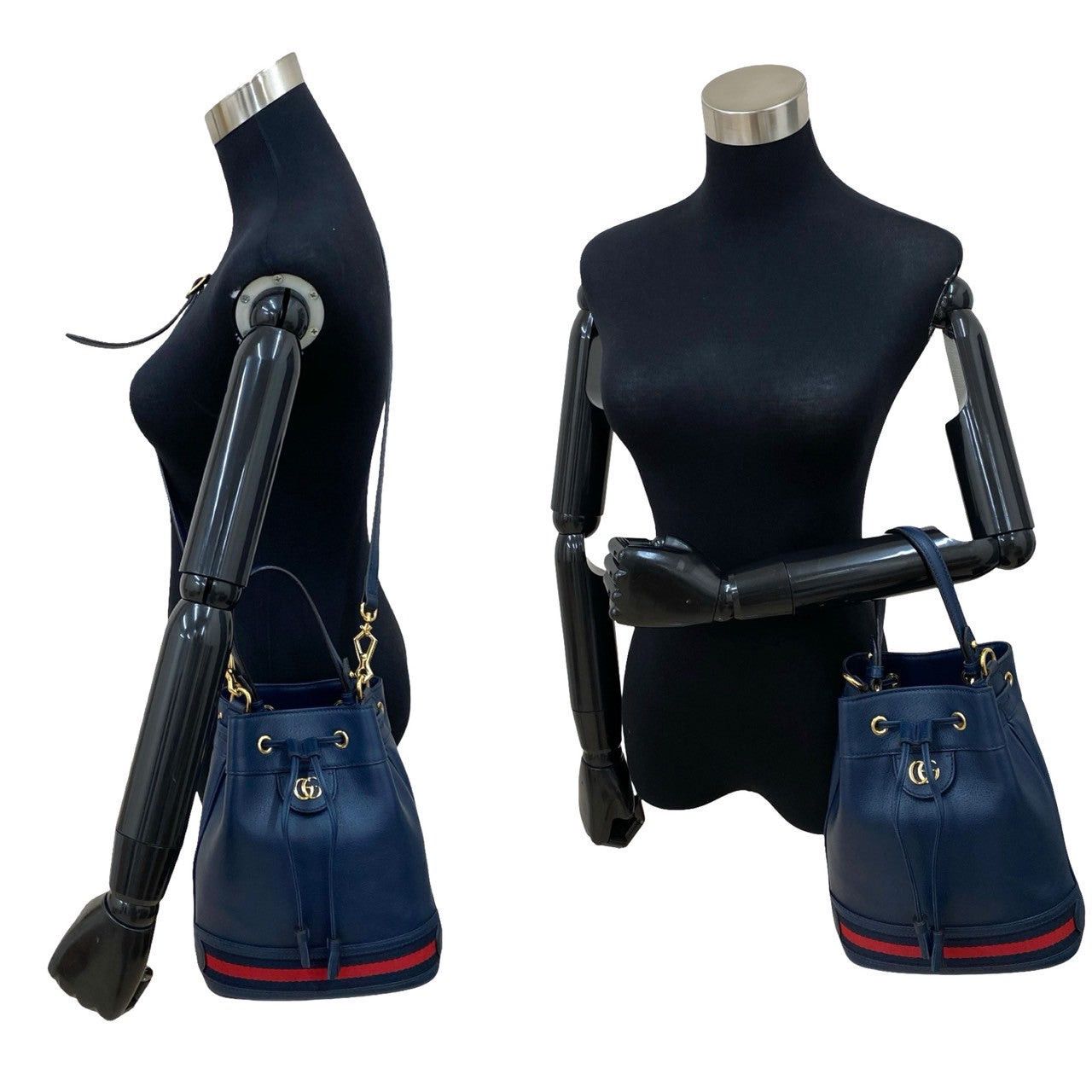 Gucci Gucci Shoulder Bag Blue Leather Size ONE SIZE - 2 Thumbnail