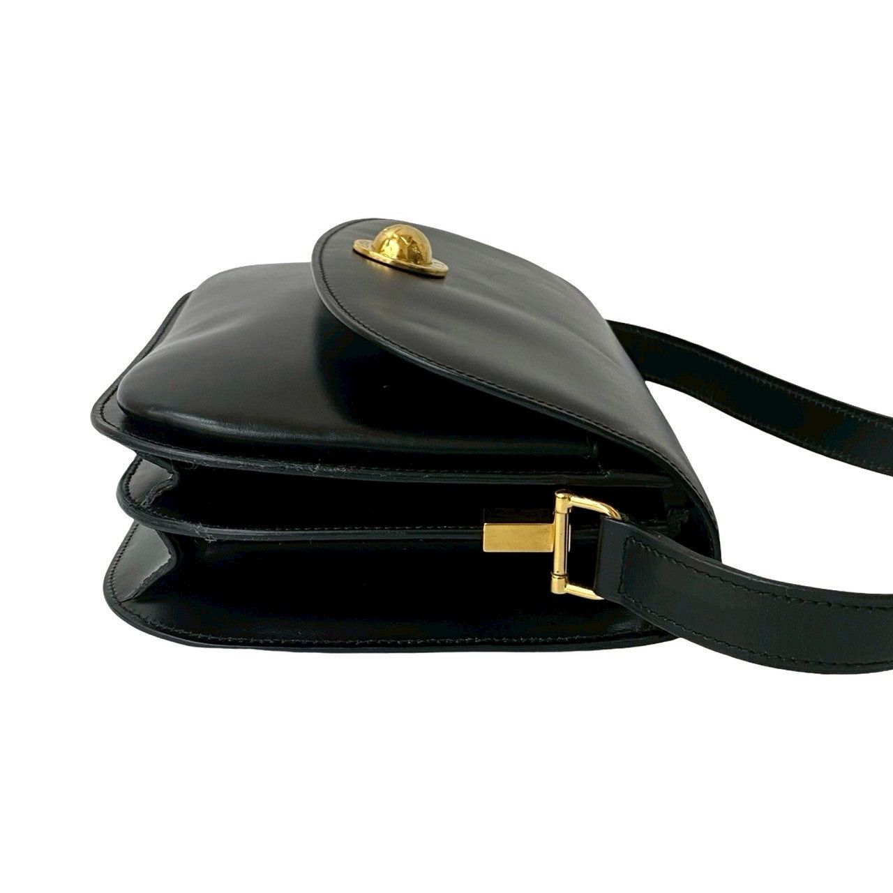 Celine Celine Shoulder Bag Black Leather Size ONE SIZE - 6 Thumbnail