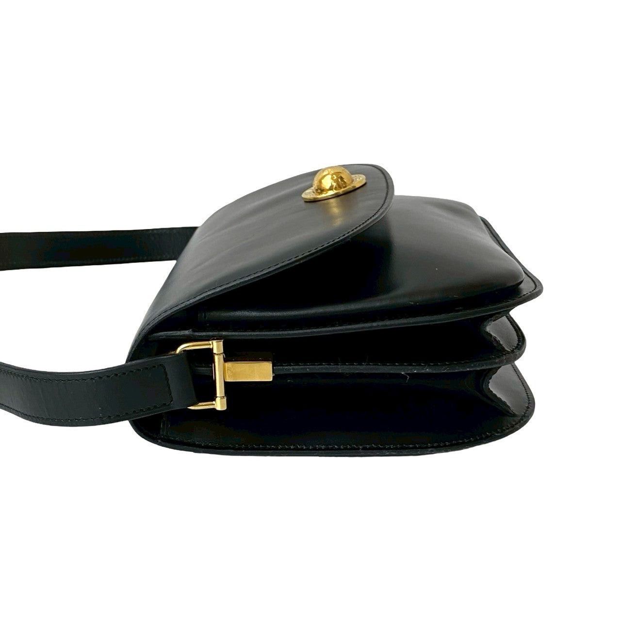 Celine Celine Shoulder Bag Black Leather Size ONE SIZE - 5 Thumbnail