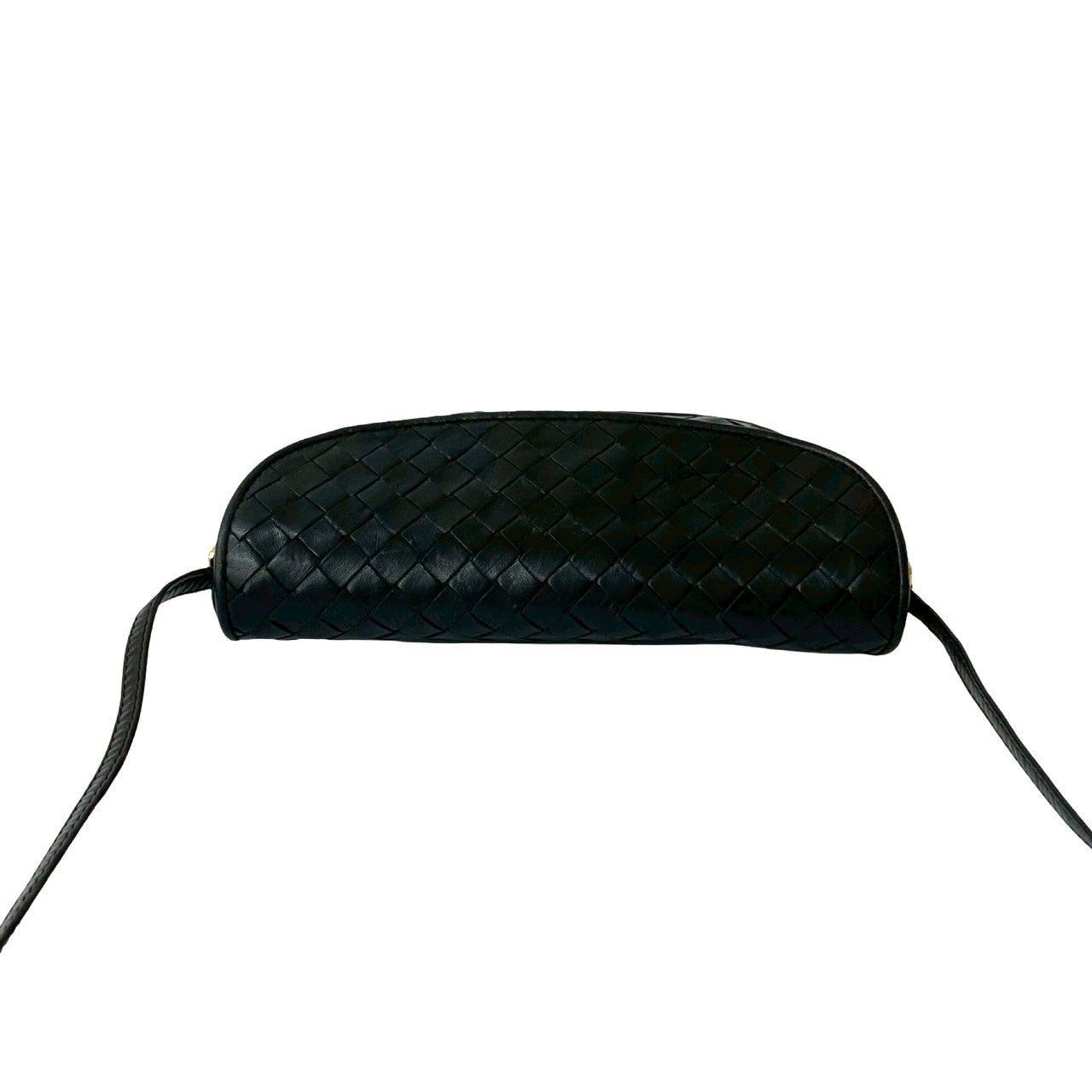 Bottega Veneta Shoulder Bag Black Leather