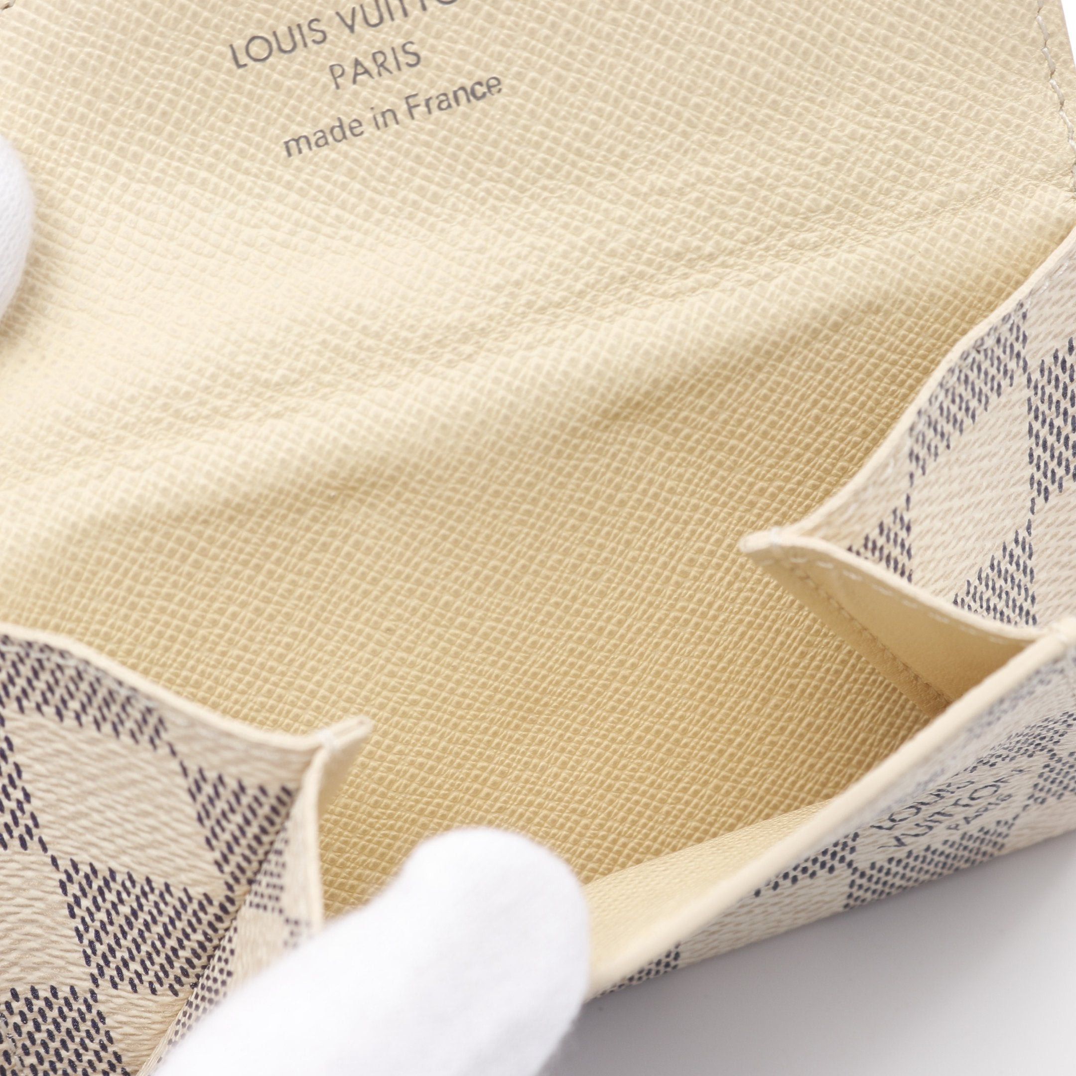 Louis Vuitton Louis Vuitton Portefeuil Origami Compact Damier Azur Double Hook Wallet White Size ONE SIZE - 6 Thumbnail