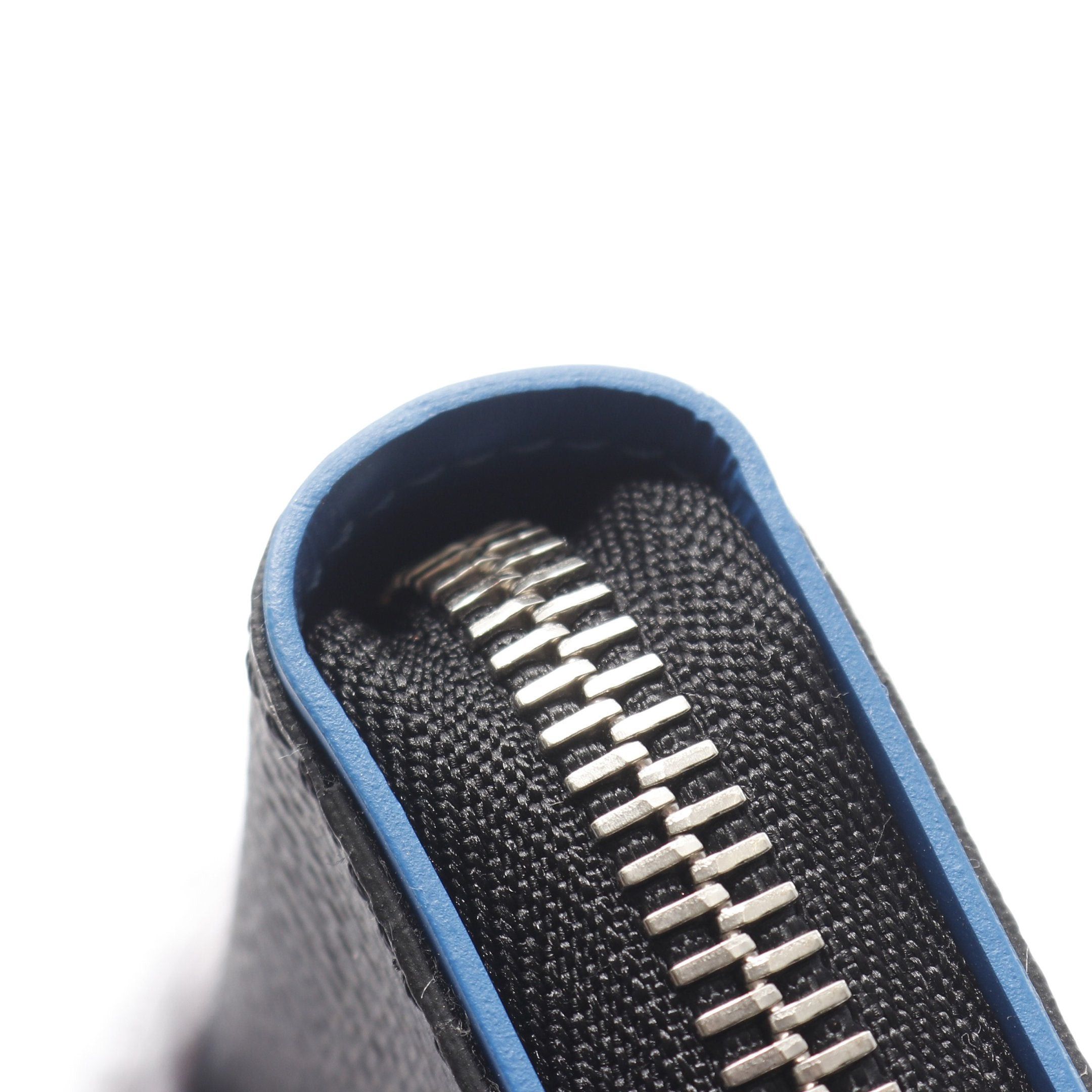 Louis Vuitton Louis Vuitton Zippy Wallet Vertical Damier Graphite Round Zipper Long Black Blue Size ONE SIZE - 7 Thumbnail