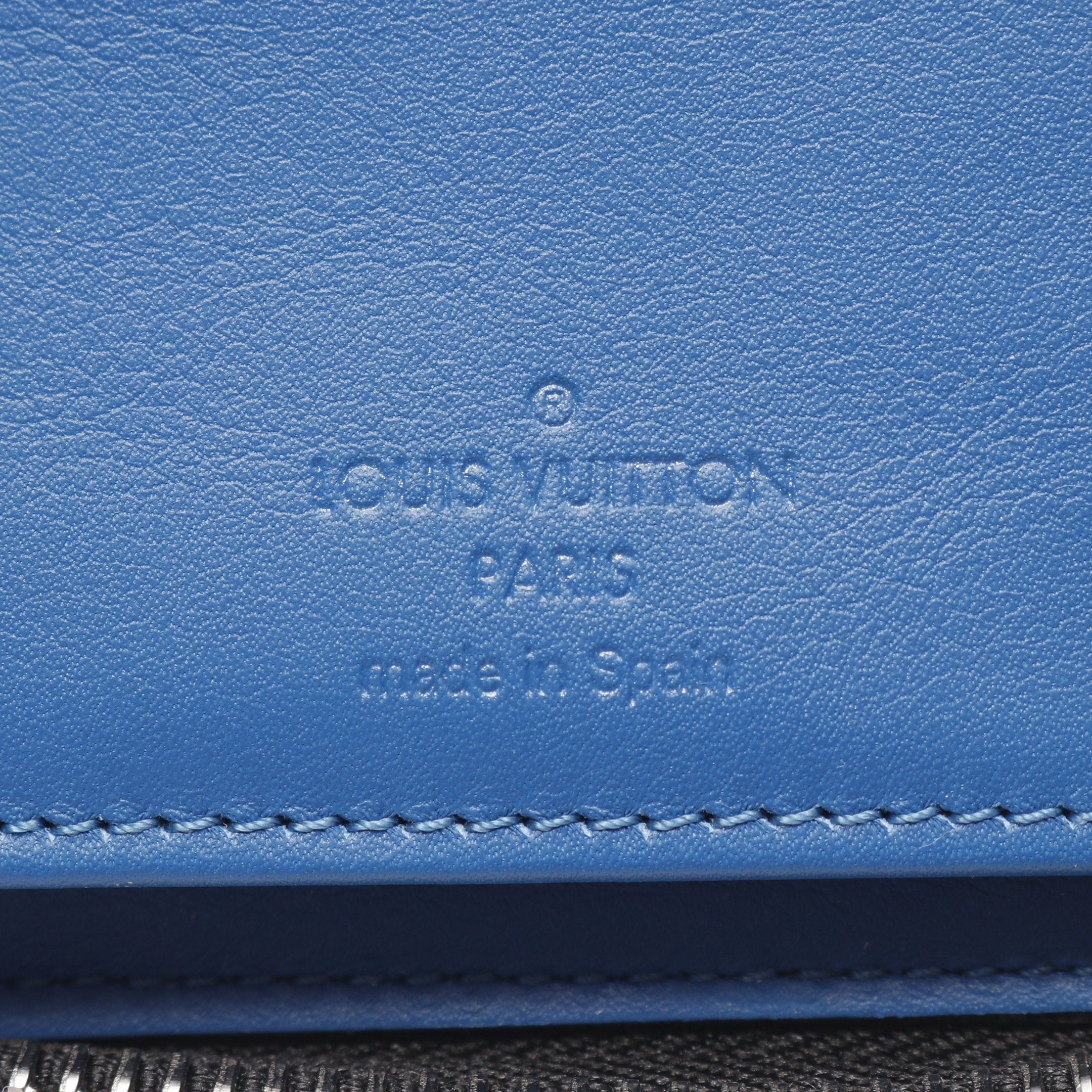Louis Vuitton Louis Vuitton Zippy Wallet Vertical Damier Graphite Round Zipper Long Black Blue Size ONE SIZE - 4 Thumbnail