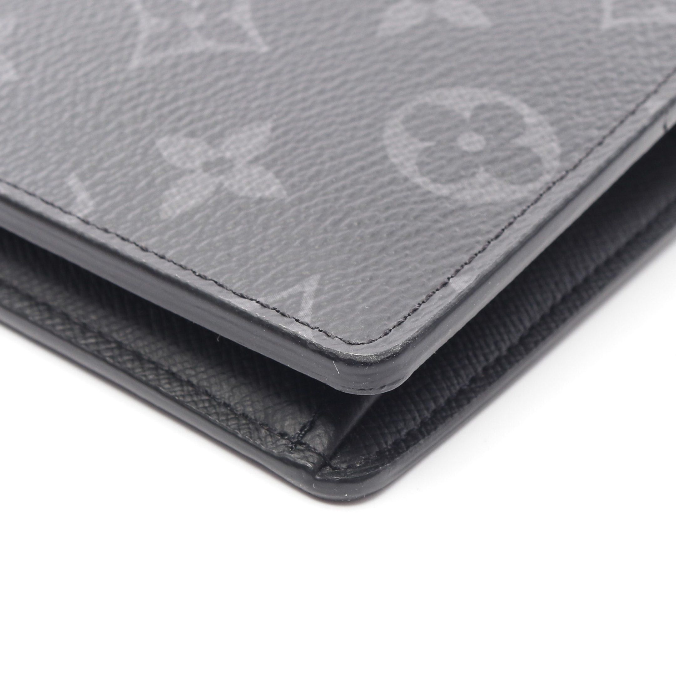 Louis Vuitton Louis Vuitton Portefeuil Brother Monogram Eclipse Bi-Fold Long Wallet Black Size ONE SIZE - 6 Thumbnail