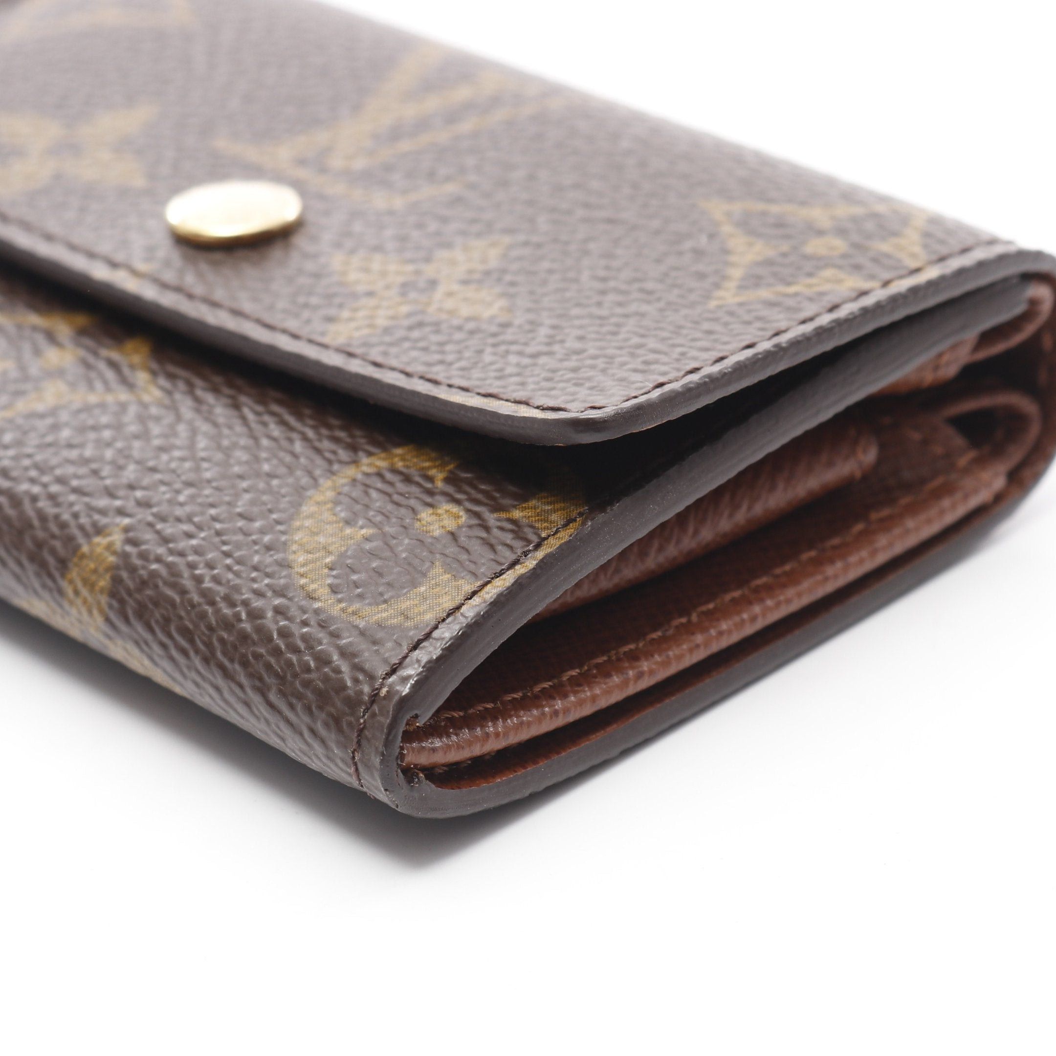 Louis Vuitton Louis Vuitton Porte-Monnaie Plastic Monogram Coin Purse Leather Brown Size ONE SIZE - 6 Thumbnail